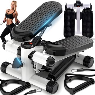 Stepper steper prosty z linkami do ćwiczeń licznik lcd regulacja fitness RTO