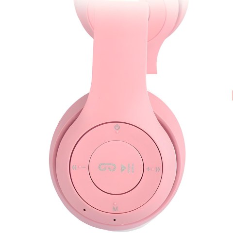 Słuchawki dla dzieci bluetooth led rgb kocie uszy -e720 RTO