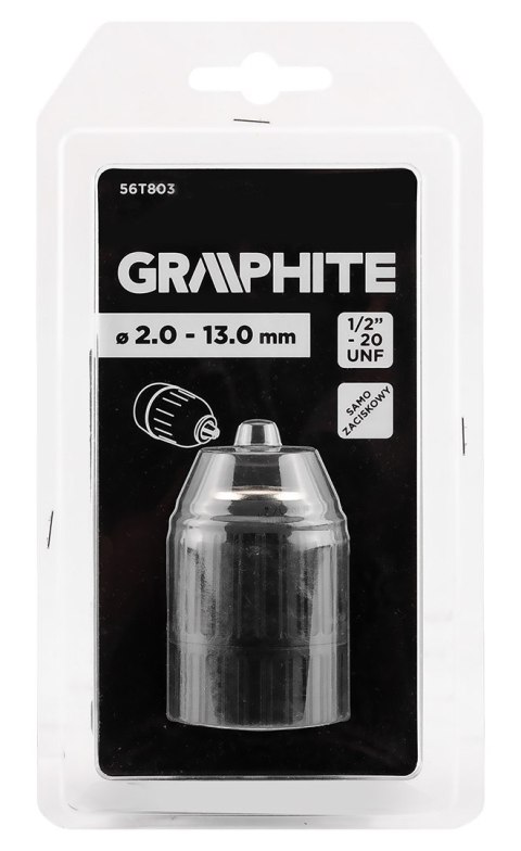 Uchwyt wiertarski samozaciskowy, 1/2"- 20 UNF, 2.0-13.0 mm GRAPHITE