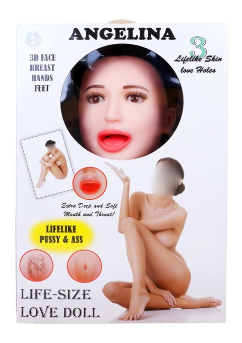 Lalka dmuchana Angelina 3D wibrująca LaLa