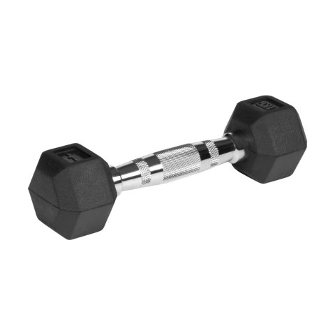 Hantle żeliwne gumowane HEX 2x1 kg REBEL ACTIVE Rebel
