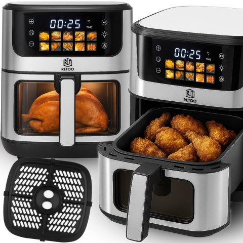 A-d frytkownica beztłuszczowa duża 5,5l piekarnik 1800 w air fryer 7 programów -or1102 RTO