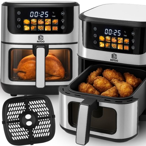 A-d frytkownica beztłuszczowa duża 5,5l piekarnik 1800 w air fryer 7 programów -or1102 RTO