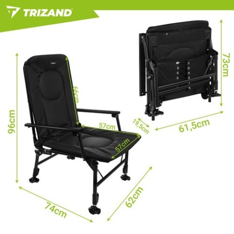 Fotel/krzesło wędkarskie regulowane Trizand TRIZAND