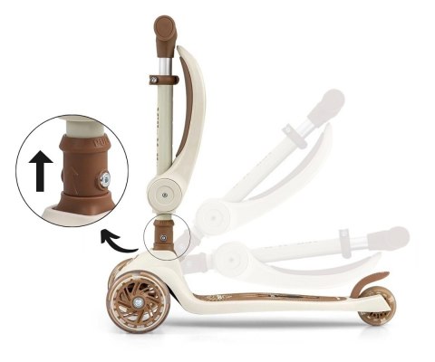 Hulajnoga scooter fuzzy classic beżowa MILLY MALLY