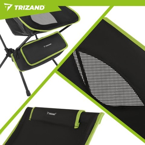 Krzesło wędkarskie 41x52x86cm czarne Trizand TRIZAND