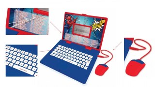 Laptop edukacyjny spider-man dwujęzyczny pl/ eng 124 aktywności LEXIBOOK