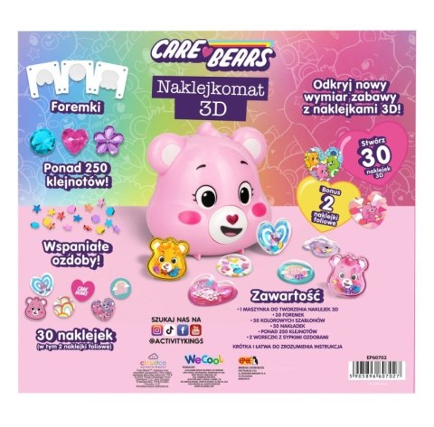Naklejkomat 3d care bears różowy miś EPEE