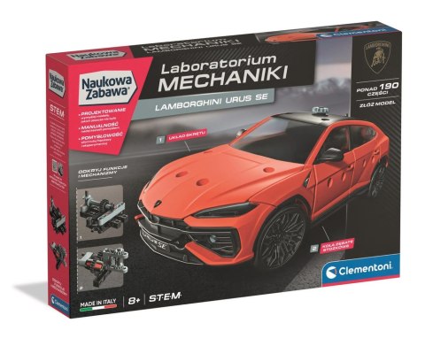 Naukowa Zabawa Klocki Laboratorium Mechaniki Lamborghini Urus Język Polski Clementoni 50246 CLEMENTONI