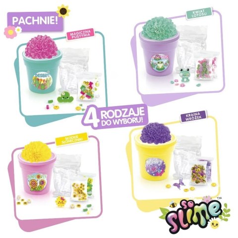 Zestaw kreatywny so slime kwiatowe kreacje - doniczka fioletowa EPEE