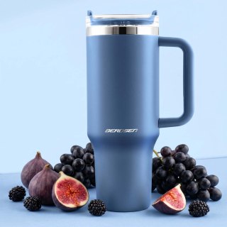 Termos próżniowy kubek ze słomką 1180 ml Berdsen granatowy
