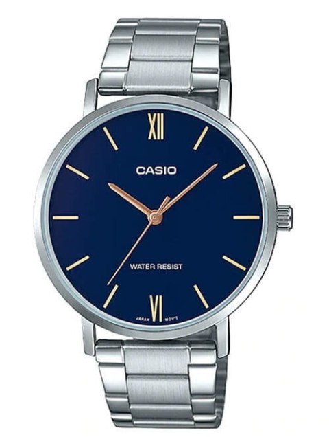 Casio ZEGAREK MĘSKI CASIO MTP-VT01D-2B (zd165n) + BOX