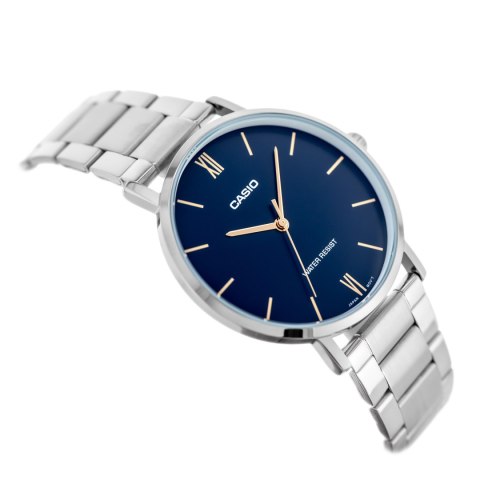 Casio ZEGAREK MĘSKI CASIO MTP-VT01D-2B (zd165n) + BOX