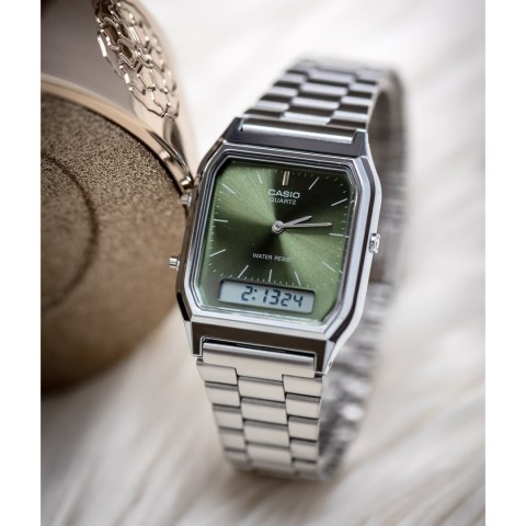 Casio ZEGAREK UNISEX CASIO Vintage AQ-230A-3AMQYDF + BOX