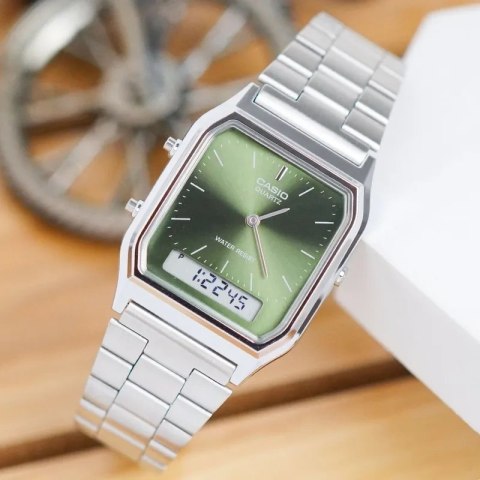 Casio ZEGAREK UNISEX CASIO Vintage AQ-230A-3AMQYDF + BOX
