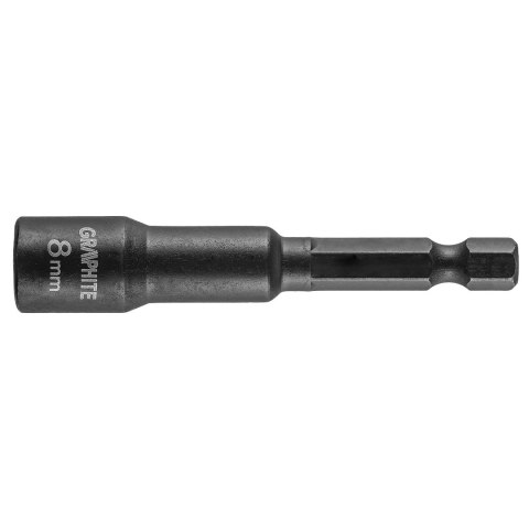 Nasadka udarowa, magnetyczna 8 x 65 mm GRAPHITE