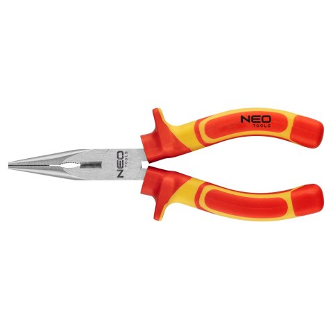 Szczypce wydłużone proste 160 mm 1000V, CrV, polerowane NEO TOOLS