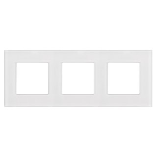 Szklana ramka Maclean, potrójna, biała, 228x86mm, MCE731W Maclean