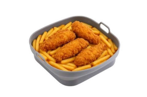 AD 6735 Tacka silikonowa do frytkownicy powietrznej | kwadratowa | 19,7 cm | wielokrotnego użytku | silikon spożywczy bpa free ADLER