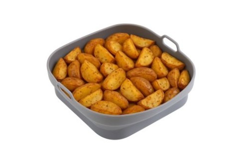 AD 6735 Tacka silikonowa do frytkownicy powietrznej | kwadratowa | 19,7 cm | wielokrotnego użytku | silikon spożywczy bpa free ADLER