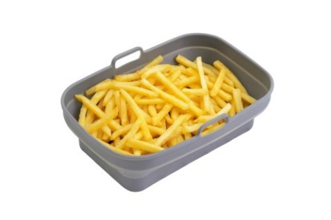 AD 6736 Tacka silikonowa do frytkownicy powietrznej | 19,8 cm x 13,1 cm | wielokrotnego użytku | silikon spożywczy bpa free ADLER