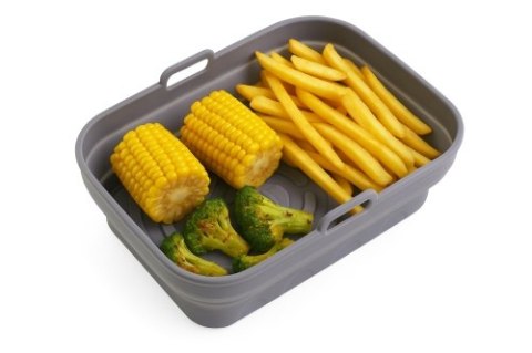AD 6736 Tacka silikonowa do frytkownicy powietrznej | 19,8 cm x 13,1 cm | wielokrotnego użytku | silikon spożywczy bpa free ADLER