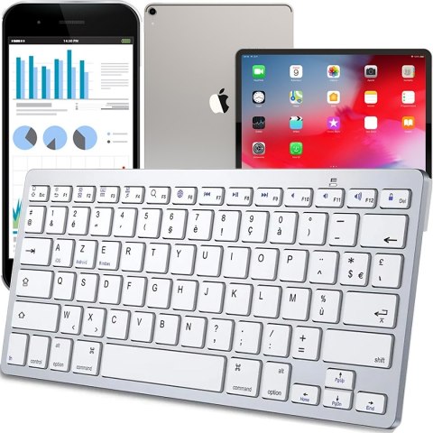 Klawiatura bezprzewodowa bluetooth membranowa smart tv pc ios win android RTO