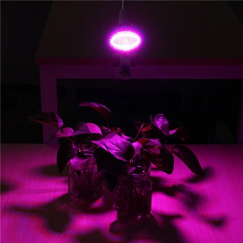 Lampa do wzrostu roślin 200 led panel do uprawy klips 20w e27 gwint ruchoma -e563 RTO