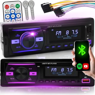Radio samochodowe bluetooth usb mp3 aux kolory RTO