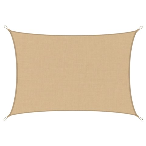 Żagiel Ogrodowy Przeciwsłoneczny Wodoodporny Prostokąt Beżowy 200x300 cm LEAN