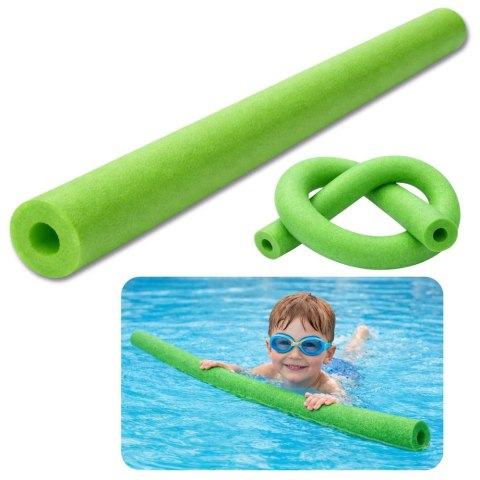 Makaron Piankowy Do Nauki Pływania Ćwiczeń Pianka Treningowa Zielony 150 cm LEAN TOYS