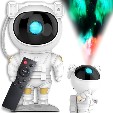 Projektor gwiazd astronauta lampka nocna dla dzieci kosmos rzutnik pilot -e796 RTO
