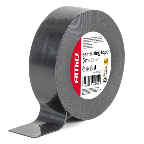 Taśma samowulkanizująca czarna 25mm x 5m x 0.5mm amio-04855 AMiO