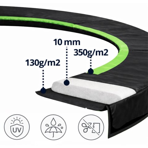Osłona Sprężyn Do Trampoliny LEAN SPRING PAD Czarna 244-252 CM 8FT LEAN