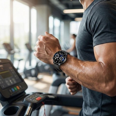 Gravity Smartwatch Gravity Czarny 2 Paski GT35-1