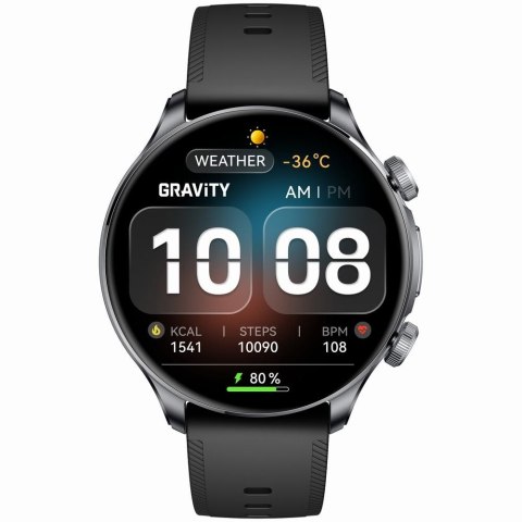 Gravity Smartwatch Gravity Czarny 2 Paski GT35-1