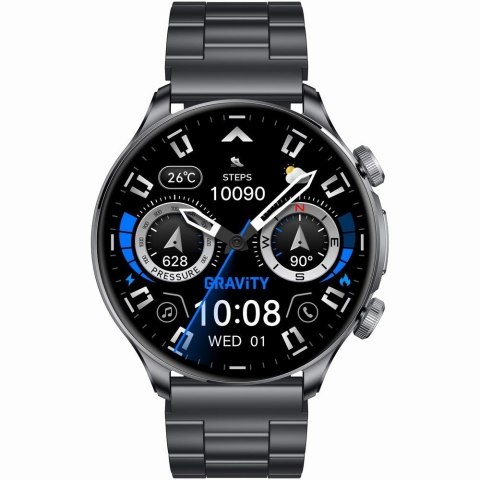 Gravity Smartwatch Gravity Czarny Pasek + Bransoleta GT35-2
