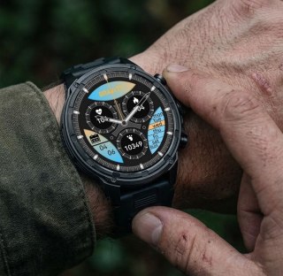 Gravity Smartwatch Gravity Czarny Pasek + Bransoleta GT41-1