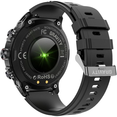 Gravity Smartwatch Gravity Czarny Pasek + Bransoleta GT41-1
