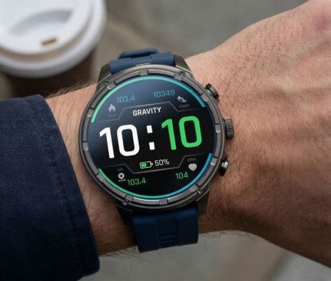 Gravity Smartwatch Gravity Czarny Pasek + Bransoleta GT41-2