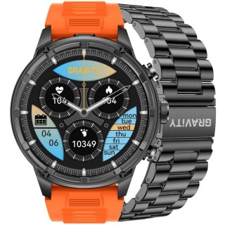 Gravity Smartwatch Gravity Czarny Pasek + Bransoleta GT41-4