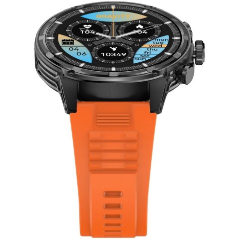 Gravity Smartwatch Gravity Czarny Pasek + Bransoleta GT41-4