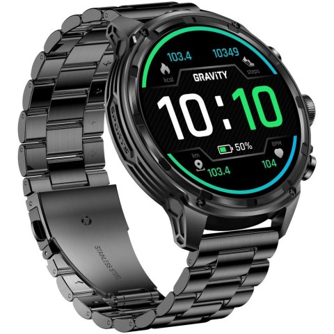 Gravity Smartwatch Gravity Czarny Pasek + Bransoleta GT41-4