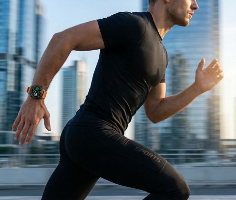 Gravity Smartwatch Gravity Czarny Pasek + Bransoleta GT41-4