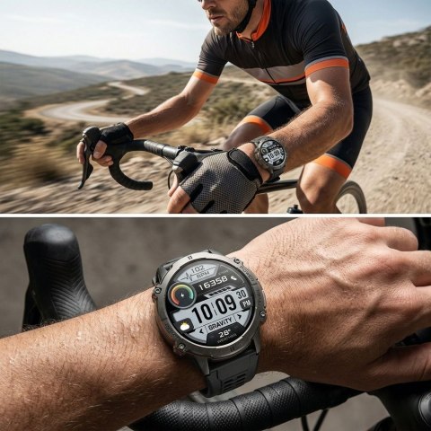 Gravity Smartwatch Gravity Czarny Pasek + Bransoleta GT42-1