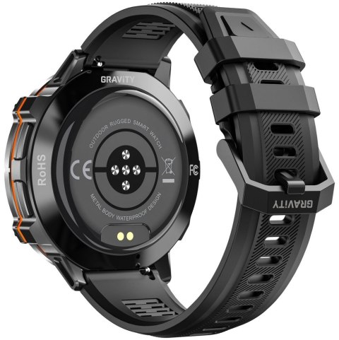 Gravity Smartwatch Gravity Czarny Pasek + Bransoleta GT42-1