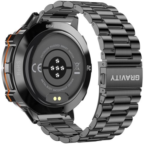 Gravity Smartwatch Gravity Czarny Pasek + Bransoleta GT42-2