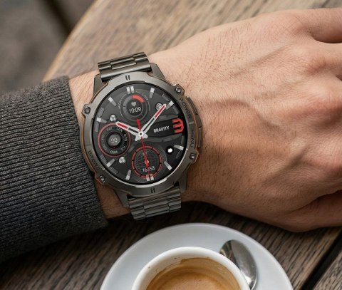 Gravity Smartwatch Gravity Czarny Pasek + Bransoleta GT42-2