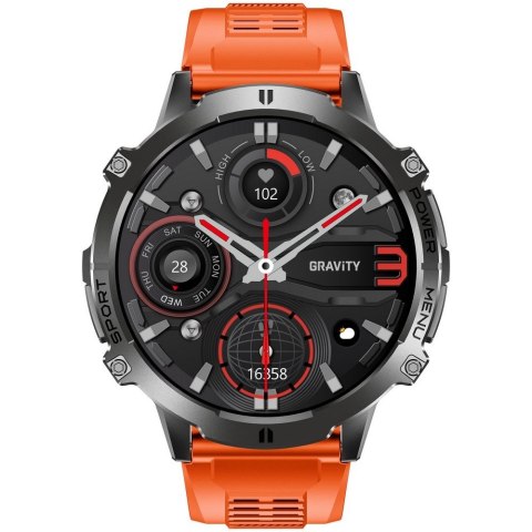 Gravity Smartwatch Gravity Czarny Pasek + Bransoleta GT42-5