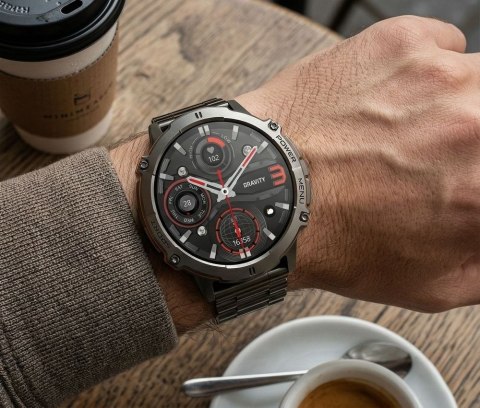 Gravity Smartwatch Gravity Czarny Pasek + Bransoleta GT42-5